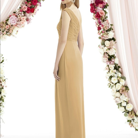 Dessy Style 6737 Venetian Gold Sz2 